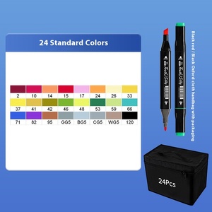 ชุดปากกามาร์คเกอร์กันน้ำ 168 สี สำหรับงานศิลปะ กราฟฟิตี ชนิดน้ำมัน หัวตัดเฉียง สำหรับเขียนบนแผ่นซีดี ขนาดกลาง พร้อมหัวพลาสติกขนาด 0.5 มม. - Product Image 6