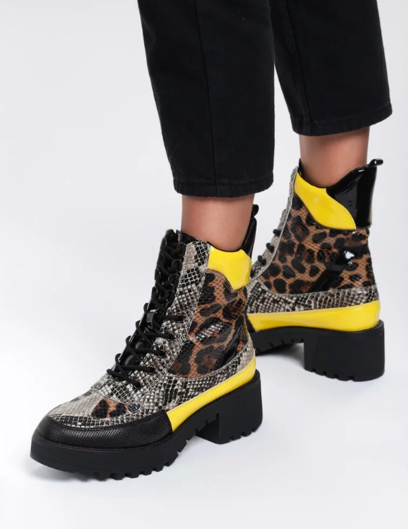 2021 Новое поступление; Женские осенние ботинки на платформе с блестками и вышивкой