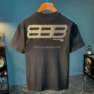 T-shirt décontracté pour homme, imprimé uni, à manches courtes, tendance, sportif, respirant, propre, collection 2026, vente chaude - Product Image 5