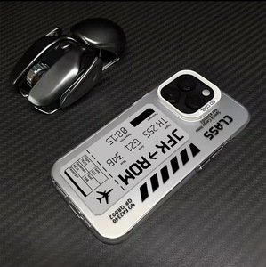 Custodia per telefono con etichetta di carta d'imbarco di Design popolare per <span class=keywords><strong>iPhone</strong></span> 15 <span class=keywords><strong>Pro</strong></span> <span class=keywords><strong>Max</strong></span> 14 13 <span class=keywords><strong>12</strong></span> 11 XS XR semplicità creativa <span class=keywords><strong>Cover</strong></span> antiurto - Product Image 3