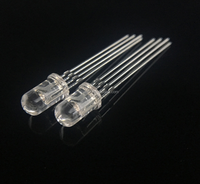 LED Diode SK6812D5 à tête ronde transparente de type F5 à montage traversant, avec circuit intégré SK6812 adressable intégré, perle RGB de 5 mm, 4 broches