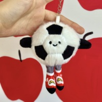 Vente chaude en peluche jouet mignon basket-ball Football volley-ball Badminton Rugby volley-ball Baseball pendentif en peluche porte-clés