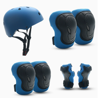 Kit de protection de patins à roulettes pour enfants, casque d'équilibre pour voiture, skateboard, genou, coude, vélo, ensemble de sept pièces, bonnet de sécurité