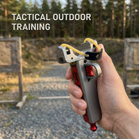Système de poulie de lance-pierre mécanique professionnel en aluminium CNC, arc de chasse tactique haute tension pour l'entraînement en extérieur, vente en gros