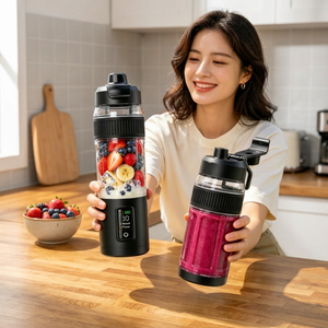 Licuadora Portátil Recargable de 600 ml, Trituradora de Hielo, Libre de BPA, Diseño Impermeable, para el Hogar, Gimnasio, Picnic, Fácil de Limpiar, con Pantalla LED - Product Image 5