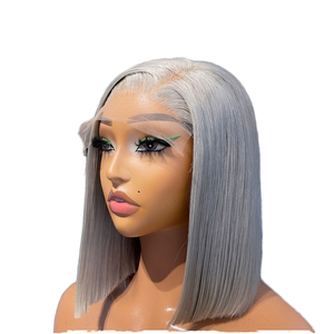 Eonian <span class=keywords><strong>capelli</strong></span> in pizzo <span class=keywords><strong>capelli</strong></span> umani parrucche da <span class=keywords><strong>donna</strong></span> all'ingrosso brasiliano vergine radice scura <span class=keywords><strong>capelli</strong></span> evidenziano grigio argento pizzo anteriore Bob parrucche - Product Image 2