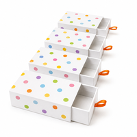 Boîte cadeau personnalisée à tiroir coulissant en carton rigide avec estampage à chaud pour emballage de mariage, Noël et fêtes