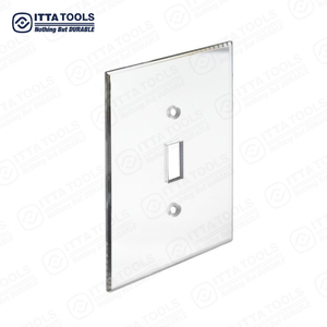 <strong>Mirror</strong> <strong>Light</strong> Switch Plates Single Toggle Switch <strong>Light</strong> Cover Clear Triple Decorator Glass <strong>Mirror</strong> Plate - Product Image 4