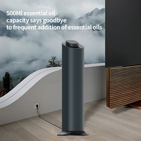 Diffuseur d'arômes intelligent mural sans eau en PP+POM, capacité 500 ml, machine diffuseur de parfum carrée avec humidistat pour rafraîchisseur d'air
