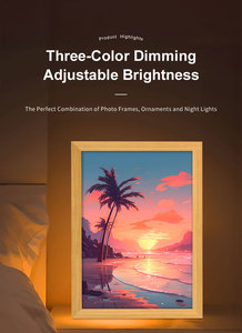 <span class=keywords><strong>Cadre</strong></span> photo en bois pour la décoration de la chambre Creative Anime Led Shadow BOX Style Art Déco Cartoon <span class=keywords><strong>Luffy</strong></span> Light Painting - Product Image 4