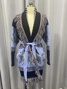 Cappotti Cardigan in lana Vintage 2025 personalizzato taglie forti <span class=keywords><strong>Casual</strong></span> <span class=keywords><strong>Casual</strong></span> con scollo a V stile <span class=keywords><strong>invernale</strong></span> ricamato in maglia - Product Image 5