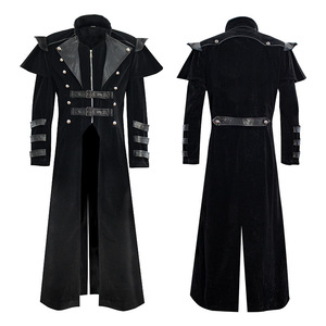 Costume de cosplay d'<span class=keywords><strong>assassin</strong></span> médiéval steampunk pour homme, costume de moine victorien, gothique, long manteau noir vintage, pardessus de pirate, tailles S-3XL - Product Image 2