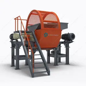 1200mm Factory Price Waste Rubber Tyre Recycling Equipment Scrap Tire Shredder Plant Small Tire Shredder Machine