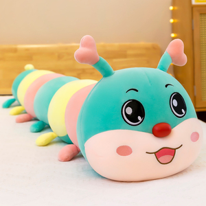 <b>Large</b> Caterpillar Plush <b>Pillow</b> - Super Soft & Weighted, Creative Sleep Toy & Children's Gift - Product Image 1