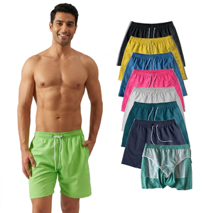 High Quality Blank Beach Shorts Gym Sports 100% Polyester Custom Shorts Double-<b>layer</b> Mesh Men's Shorts with PocketDDP shipping - Product Image 1