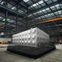Réservoir de stockage d'eau potable de grande capacité en acier inoxydable de 10 000 litres, panneaux combinés, qualité alimentaire, certifié ISO 9001, garantie 1 an