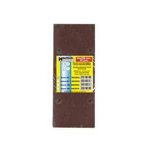 Ricambi per Carta Abrasiva con Velcro 93x228 mm con Fori Grana 40 (10 Pezzi) - Product Image 4