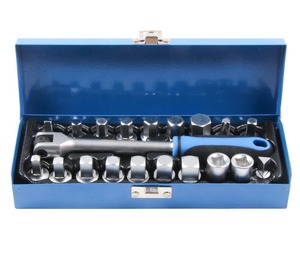 20pcs 3/8" Drive Torque Wrench Oil Drain Sump Plug <strong>Key</strong> <strong>Set</strong> With Hex Square Triangle <strong>Torx</strong> Spline Bit Socket - Product Image 3