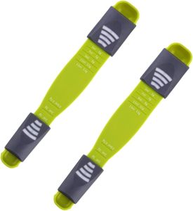 Kitchen Baking Adjustable Single Head PP+ABS Green/Gray/Black Salt Coffee <b>Measuring</b> <b>Spoon</b> Scale 1pc for Hotel Restaurant Home - Product Image 1