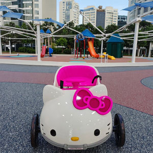 سيارة كهربائية لطيفة للأطفال بتصميم كرتوني بجهد 12 فولت من المصنع مباشرة، مع بلوتوث وإضاءة، مناسبة للأعمار من <span class=keywords><strong>2</strong></span>-4 سنوات - Product Image 4