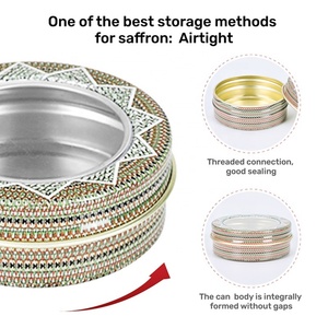 Venta al por Mayor de Envases Metálicos Redondos para Azafrán, Latas de Aluminio Vacías de 1g, 2g, 3g y 5g - Product Image 6