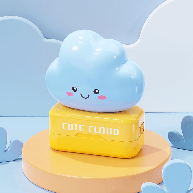 Doll case model-blue cloud