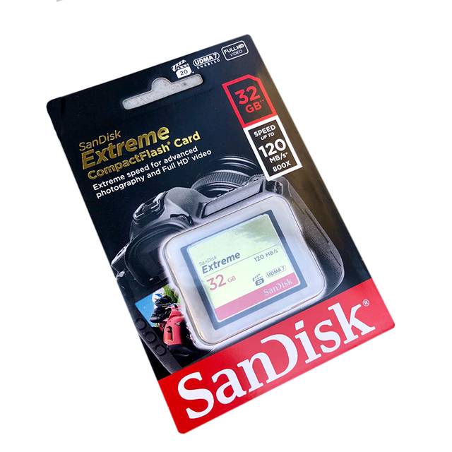 For SanDisk SDCFXSB-032G-G46 Extreme CompactFlash Memory Card EAN CODE 619659 123680