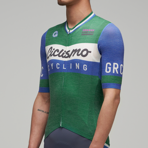 GRC Custom Merino Wool Blend CMYK manga corta Pro Mtb Road Bike <span class=keywords><strong>ciclismo</strong></span> Jersey para hombres - Product Image 3