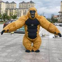 Costume de mascotte de gorille gonflable géant personnalisé pour les activités des adultes