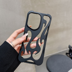 עיצוב חדש <span class=keywords><strong>tpu</strong></span> במקרה של להבה דפוס חלול חום פיזור קליפה קל עבור iphone 16 pro - Product Image 3