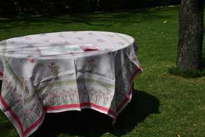 ผ้าปูโต๊ะพิมพ์ลายดอกไม้ทำจากผ้าลินินขนาด60x90นิ้ว - Product Image 4