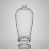 Botella de Vidrio Vacía de Base Gruesa y Resistente, Estilo Caribeño, para Licor o Ron, con Tapa de Corona para Etiquetado Personalizado