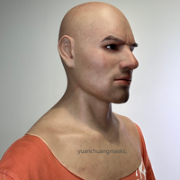 Masques réalistes en silicone souple et élastique, fabriqués à la main en usine, pour jeunes hommes élégants, accessoires de tête pour films, cosplay, Halloween et fêtes.