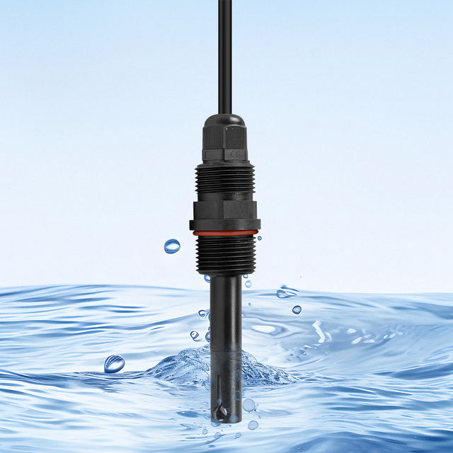 RK500-13 Real-time Measurement Electromagnetic Isolation Graphite Electrode Nylon Fiber Shell Online Liquid EC Sensor for Water