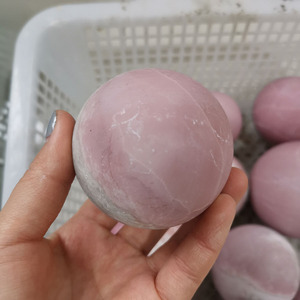 Mới tự nhiên màu hồng <span class=keywords><strong>OPAL</strong></span> Spheres chữa bệnh tinh thể thạch anh quả bóng nhà máy bán buôn cho trang trí nội thất - Product Image 5