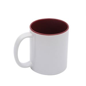 แก้วมัคเคลือบสีด้านในสำหรับพิมพ์ลายแบบซับลิเมชั่น แก้วกาแฟเซรามิกขายส่ง แก้วเปล่าสำหรับพิมพ์ลายด้วยความร้อน - Product Image 3