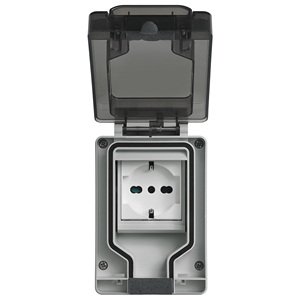 ปลั๊กไฟกันน้ำ IP66 8x12.5x7.8 ซม. สำหรับใช้งานกลางแจ้ง - Product Image 1