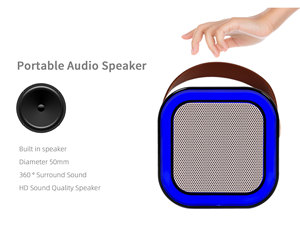 Khuyến mãi Loa Bluetooth K12 tích hợp Micro, phát trực tiếp ngoài trời, karaoke gia đình, loa mini có micro - Product Image 5