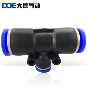 Dde Pneumatic <b>Connector</b> Peg Series T Type Tee Reducer Plastic <b>Quick</b> Connect Fitting 12 10 8 6 - Product Image 4