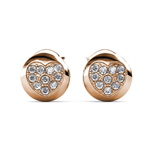 <span class=keywords><strong>Boucles</strong></span> <span class=keywords><strong>d</strong></span>'<span class=keywords><strong>oreilles</strong></span> classiques au design élégant pour femmes cristaux <span class=keywords><strong>Swarovski</strong></span> coupe ronde plaqué or 18 carats hypoallergénique idée cadeau <span class=keywords><strong>mariage</strong></span> - Product Image 4