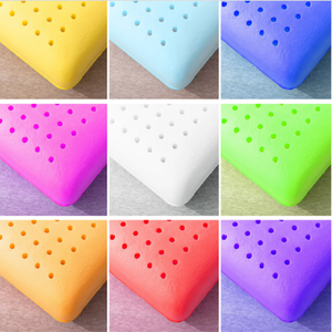 <span class=keywords><strong>Oreiller</strong></span> pour le cou de <span class=keywords><strong>sommeil</strong></span> en mousse à mémoire de forme Visco haute densité de couleur infusée de gel doux et confortable ventilé - Product Image 2