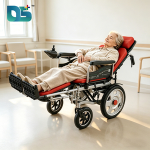 Fauteuil roulant électrique pliable en aluminium léger avec moteur sans balais et batterie au lithium pour personnes âgées handicapées - Certifié CE - Product Image 1