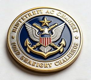 Moneda de desafío de geocaching personalizada con impresión UV, metal chapado, esmalte translúcido deportivo, acabado antiguo, insignia de recuerdo rastreable - Product Image 5