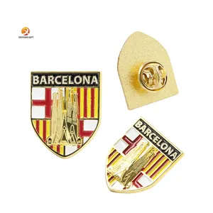Chine Fabricant professionnel de producteurs Badges en gros de haute qualité Logo Émail doux Insigne d'épinglette en métal personnalisé