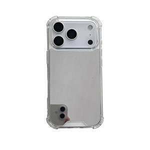 Coque antichoc transparente avec surface miroir pour iPhone 17 (grande ouverture), 16, 15, 14, 13 Pro et 12 Pro, avec protection airbag - Product Image 5