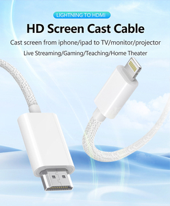 <span class=keywords><strong>Cable</strong></span> de Video LIGHTNIN <span class=keywords><strong>a</strong></span> HD, Compatible con Dispositivos con Interfaz <span class=keywords><strong>LIGHTNING</strong></span> Como Teléfonos Móviles - Product Image 2