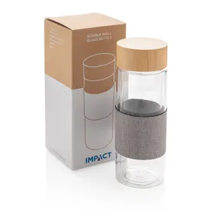 Bottiglia termica in vetro antiurto, merchandising sostenibile - Product Image 6