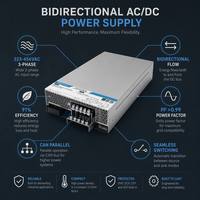 Alimentation électrique bidirectionnelle AC-DC Mornsun LMBT12K5-16B15F 12,5 kW, entrée 90-264 VAC, efficacité 91 %, sortie 15 V, équipement industriel
