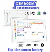 15.6 pouces écran tactile cadre photo numérique calendrier MP3 Wi-Fi Octa-Core Allwinner Android 14 tablette 4 + 64GB horloge intelligente en plastique