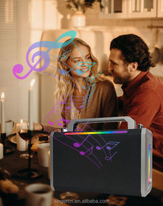 M302 Lớn Loa 40W Loa Karaoke Với Hai Microphone Kép Micro Không Dây Với RGB LED Karaoke Cho Nhà Hát Gia Đình - Product Image 6